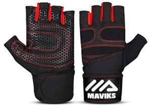 MAVIKS Weight Lifting Workout Gloves with Wrist Support