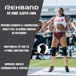 Rehband 5mm Knee Sleeves for Weightlifting Support