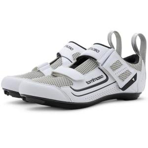 Tommaso Veloce 100 Triathlon Cycling Shoes - White