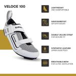 Tommaso Veloce 100 Triathlon Cycling Shoes - White