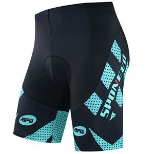 Men's Padded Compression Bike Shorts - Turquoise