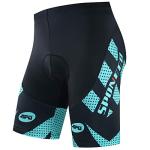 Men's Padded Compression Bike Shorts - Turquoise