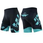 Men's Padded Compression Bike Shorts - Turquoise