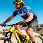 Men's Blue Biking Jersey with Pockets