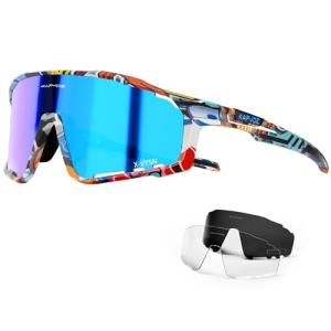 KAPVOE Polarized Sport Sunglasses for Biking and Running