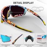 KAPVOE Polarized Sport Sunglasses for Biking and Running
