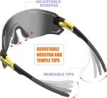 Wrap Around Frameless Sunglasses for Cycling and Sports