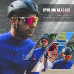 KAPVOE Polarized Cycling Glasses with 4 Lenses