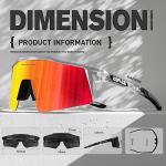 KAPVOE Polarized Cycling Glasses with 4 Lenses