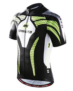 Sponeed Men's Cycling Jersey with Pockets - Green