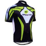 Sponeed Men's Cycling Jersey with Pockets - Green