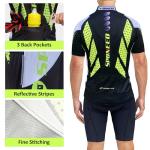 Sponeed Men's Cycling Jersey with Pockets - Green