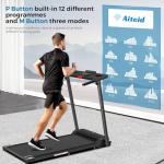 Compact Treadmill with Handles for Home Use