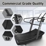 Curved Manual Treadmill with 4 Resistance Levels