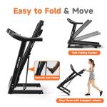Compact Treadmill with Manual Incline and Speed Control