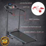 SereneLife Electric Folding Treadmill with Bluetooth
