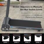 SereneLife Electric Folding Treadmill with Bluetooth