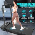 FUNMILY 4-in-1 Incline Walking Pad Treadmill