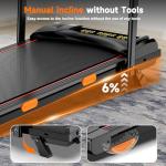 Compact Walking Pad Treadmill with Incline and App