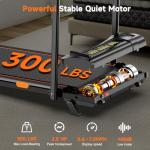 Compact Walking Pad Treadmill with Incline and App