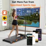 Compact Walking Pad Treadmill with Incline and App