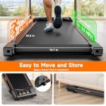 Compact Walking Pad Treadmill with Incline and App