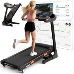 8.7MPH Folding Treadmill with Incline and Bluetooth