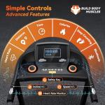 8.7MPH Folding Treadmill with Incline and Bluetooth