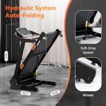8.7MPH Folding Treadmill with Incline and Bluetooth
