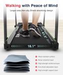 Redliro Foldable Walking Treadmill with Long Handrail