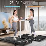 FUNMILY 2-in-1 Portable Walking Pad Treadmill