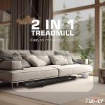 FUNMILY 2-in-1 Portable Walking Pad Treadmill