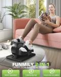 FUNMILY Under Desk Elliptical Machine with Remote Control