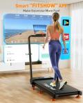 Foldable Treadmill with Incline and Smart Features