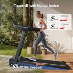 Compact 3-in-1 Folding Treadmill with Incline
