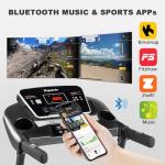 Ksports 16-Inch Foldable Bluetooth Treadmill with Apps