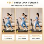 RuniRoX 3-in-1 Portable Walking Pad Treadmill