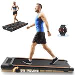 ANCHEER 2-in-1 Under Desk Treadmill with Incline