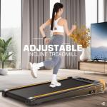 ANCHEER 2-in-1 Under Desk Treadmill with Incline