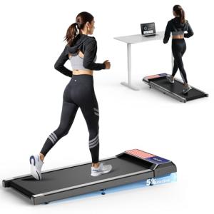 Portable Under Desk Treadmill with 5% Incline