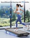 Portable Foldable Treadmill with 10% Incline