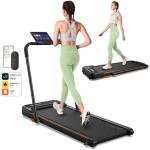 UREVO 2-in-1 Folding Treadmill with Safety Handle