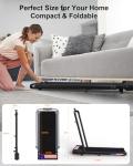 2-in-1 Folding Under Desk Treadmill with Remote