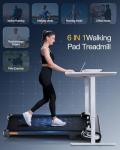 FINEHORSE Portable Under Desk Treadmill with Incline