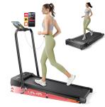 Compact 2-in-1 Treadmill with 10% Incline