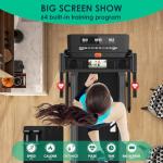 Folding Electric Treadmill with Heart Rate Monitor