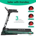 Folding Electric Treadmill with Heart Rate Monitor