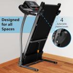 SereneLife Folding Treadmill with Bluetooth and App Support