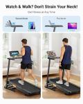 THERUN Compact Treadmill with Auto Incline