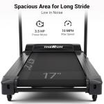 THERUN Folding Incline Treadmill for Running and Walking